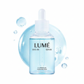 LUMÉ Dive-In Serum with dropper bottle and aqua water splash
